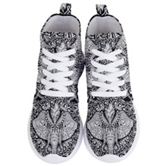 Ornate Hindu Elephant  Women s Lightweight High Top Sneakers