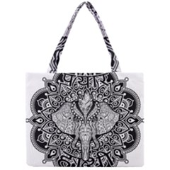 Ornate Hindu Elephant  Mini Tote Bag by Valentinaart