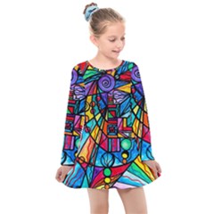 Lyra - Kids  Long Sleeve Dress by tealswan