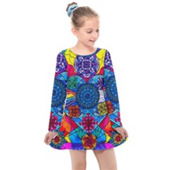 Sheap From The Heart - Kids  Long Sleeve Dress by tealswan