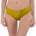 Yellow Alligator Skin Reversible Classic Bikini Bottoms View3