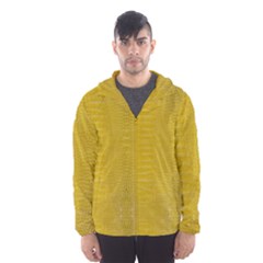 Yellow Alligator Skin Hooded Windbreaker (men) by LoolyElzayat