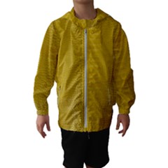 Yellow Alligator Skin Hooded Windbreaker (kids) by LoolyElzayat