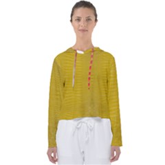 Yellow Alligator Skin Women s Slouchy Sweat by LoolyElzayat