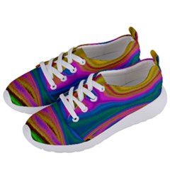 Colorful Waves Women s Lightweight Sports Shoes by LoolyElzayat