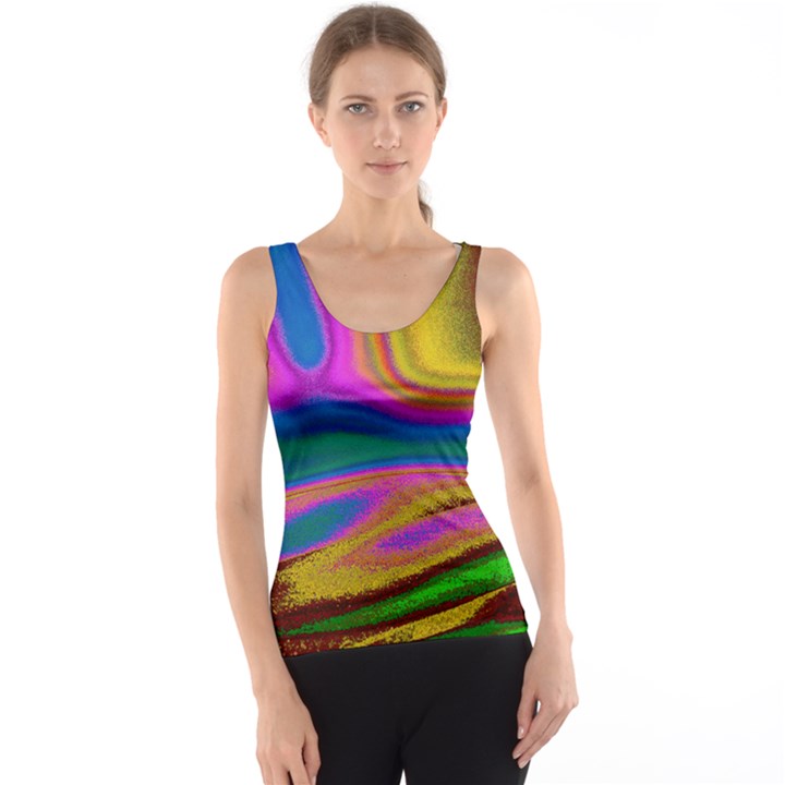 Colorful Waves Tank Top