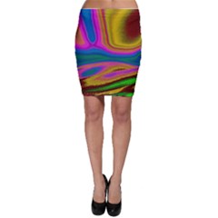 Colorful Waves Bodycon Skirt by LoolyElzayat