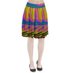 Colorful Waves Pleated Skirt by LoolyElzayat