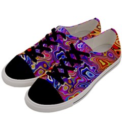 Colorful Texture                                Men s Low Top Canvas Sneakers by LalyLauraFLM