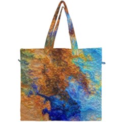 Blue Brown  Texture                                  Canvas Travel Bag