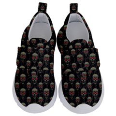 Skulls Motif Pattern Velcro Strap Shoes