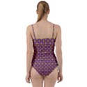 Purple Yellow Swirl Pattern Sweetheart Tankini Set View2