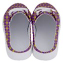 Purple Yellow Swirl Pattern Half Slippers View4