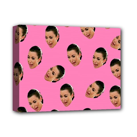 Crying Kim Kardashian Deluxe Canvas 14  X 11  by Valentinaart