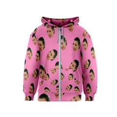 Crying Kim Kardashian Kids  Zipper Hoodie by Valentinaart