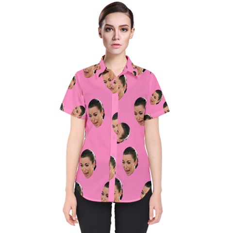 Crying Kim Kardashian Women s Short Sleeve Shirt by Valentinaart