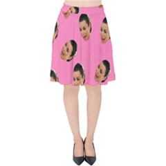 Crying Kim Kardashian Velvet High Waist Skirt by Valentinaart