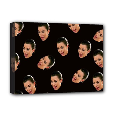 Crying Kim Kardashian Deluxe Canvas 16  X 12   by Valentinaart