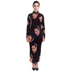 Crying Kim Kardashian Turtleneck Maxi Dress