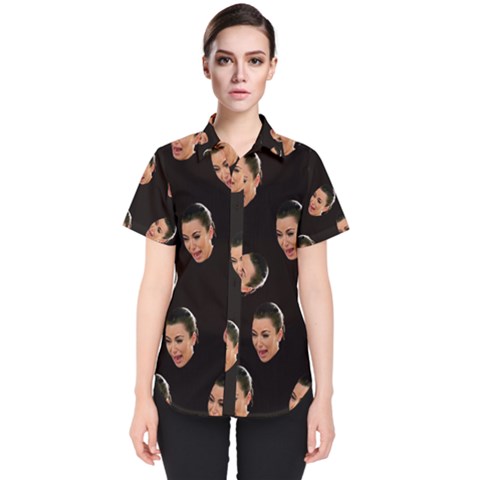 Crying Kim Kardashian Women s Short Sleeve Shirt by Valentinaart