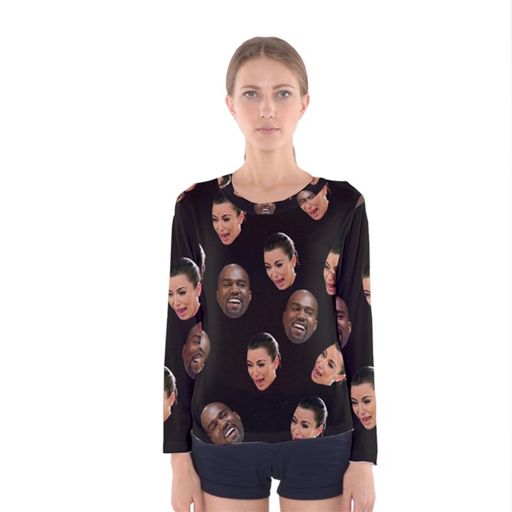 Crying Kim Kardashian Women s Long Sleeve Tee