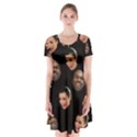 Crying Kim Kardashian Short Sleeve V-neck Flare Dress View1