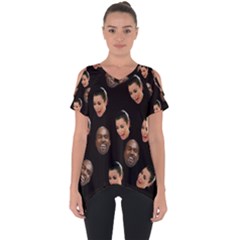 Crying Kim Kardashian Cut Out Side Drop Tee by Valentinaart