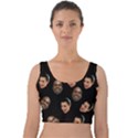 Crying Kim Kardashian Velvet Crop Top View1