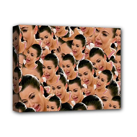 Crying Kim Kardashian Deluxe Canvas 14  X 11  by Valentinaart