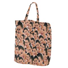 Crying Kim Kardashian Giant Grocery Zipper Tote by Valentinaart