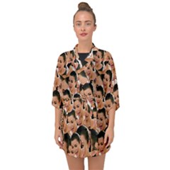 Crying Kim Kardashian Half Sleeve Chiffon Kimono by Valentinaart