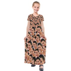 Crying Kim Kardashian Kids  Short Sleeve Maxi Dress by Valentinaart