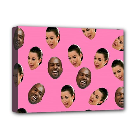 Crying Kim Kardashian Deluxe Canvas 16  X 12   by Valentinaart