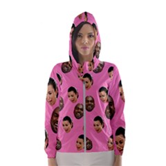 Crying Kim Kardashian Hooded Windbreaker (women)