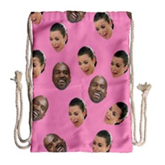 Crying Kim Kardashian Drawstring Bag (large) by Valentinaart