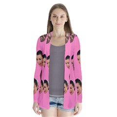 Crying Kim Kardashian Drape Collar Cardigan by Valentinaart