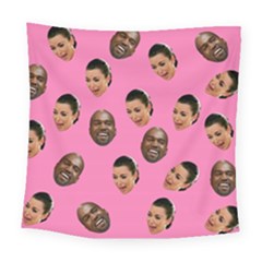 Crying Kim Kardashian Square Tapestry (large) by Valentinaart