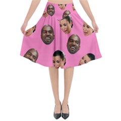 Crying Kim Kardashian Flared Midi Skirt by Valentinaart