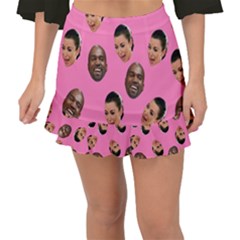 Crying Kim Kardashian Fishtail Mini Chiffon Skirt by Valentinaart