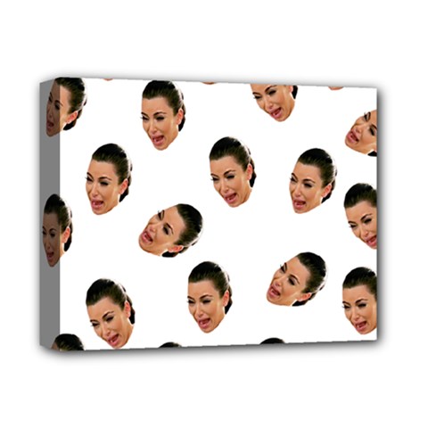 Crying Kim Kardashian Deluxe Canvas 14  X 11  by Valentinaart