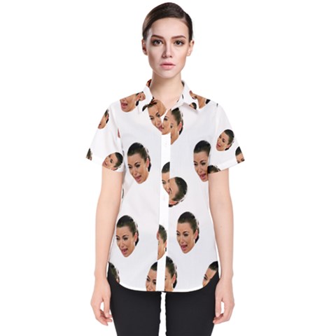 Crying Kim Kardashian Women s Short Sleeve Shirt by Valentinaart