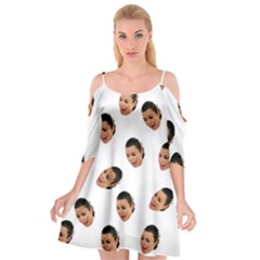 Crying Kim Kardashian Cutout Spaghetti Strap Chiffon Dress