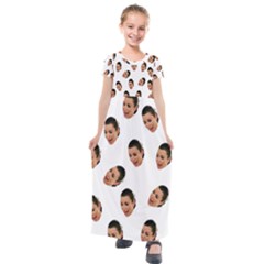 Crying Kim Kardashian Kids  Short Sleeve Maxi Dress