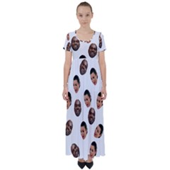 Crying Kim Kardashian High Waist Short Sleeve Maxi Dress by Valentinaart