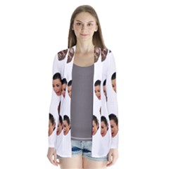 Crying Kim Kardashian Drape Collar Cardigan by Valentinaart