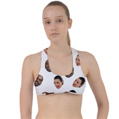 Crying Kim Kardashian Criss Cross Racerback Sports Bra by Valentinaart