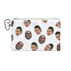 Crying Kim Kardashian Canvas Cosmetic Bag (medium) by Valentinaart