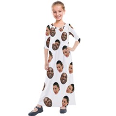 Crying Kim Kardashian Kids  Quarter Sleeve Maxi Dress by Valentinaart