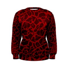 Red Earth Texture Women s Sweatshirt by LoolyElzayat