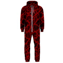 Red Earth Texture Hooded Jumpsuit (men) by LoolyElzayat